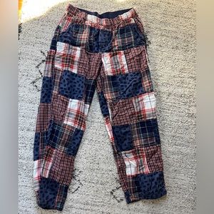 arie pj pants - plaid/cotton/quilt